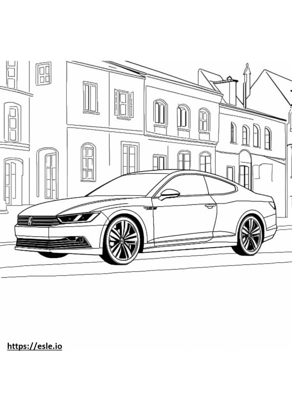 Volkswagen GLI 2024 para colorir
