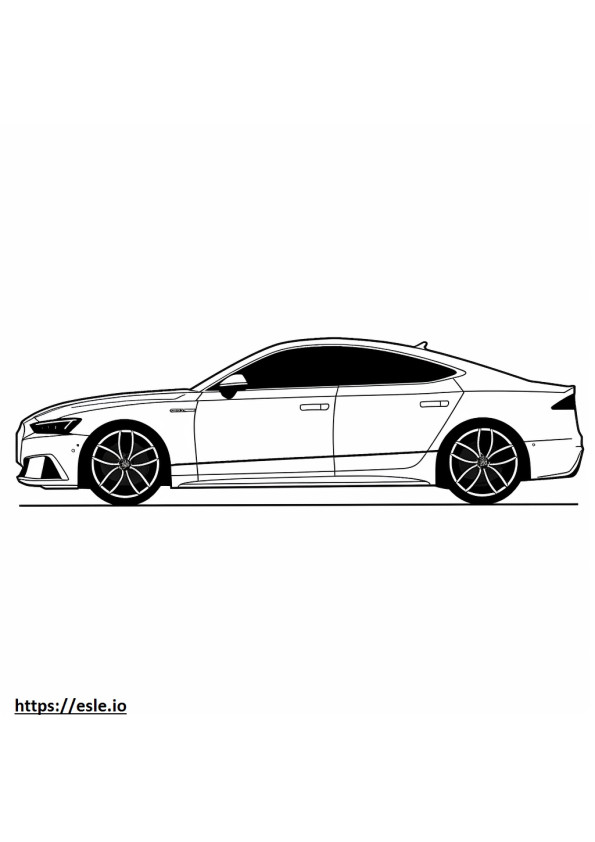 Audi A5 Sportback Sline quattro 2024 da colorare
