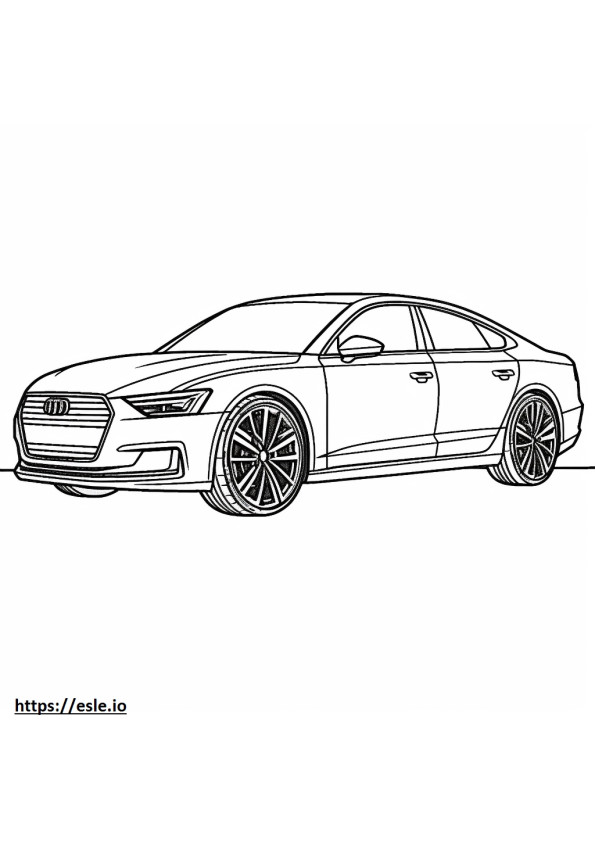 Audi A6 quattro 2024 kolorowanka