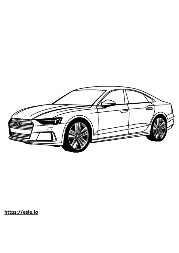 Audi A6 quattro 2024 szinező