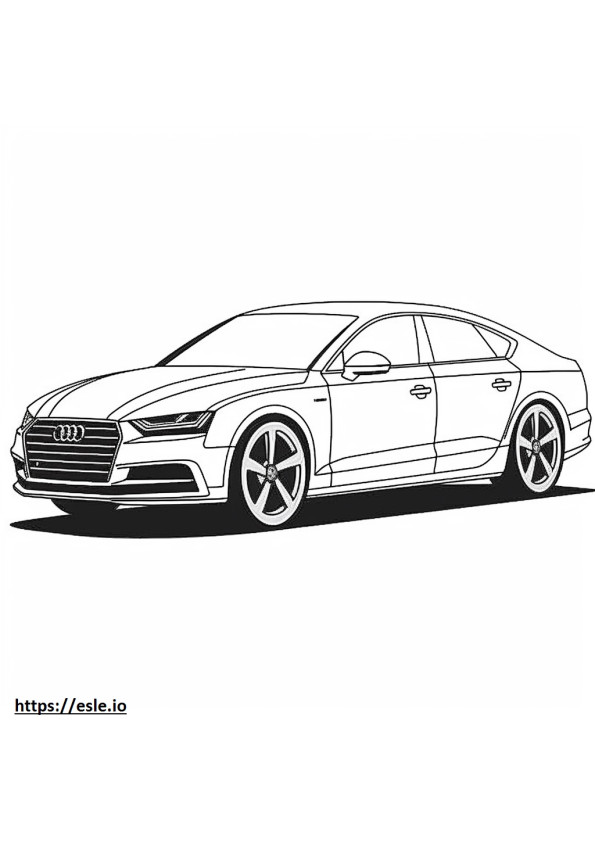 Audi S5 Sportback 2024 para colorir