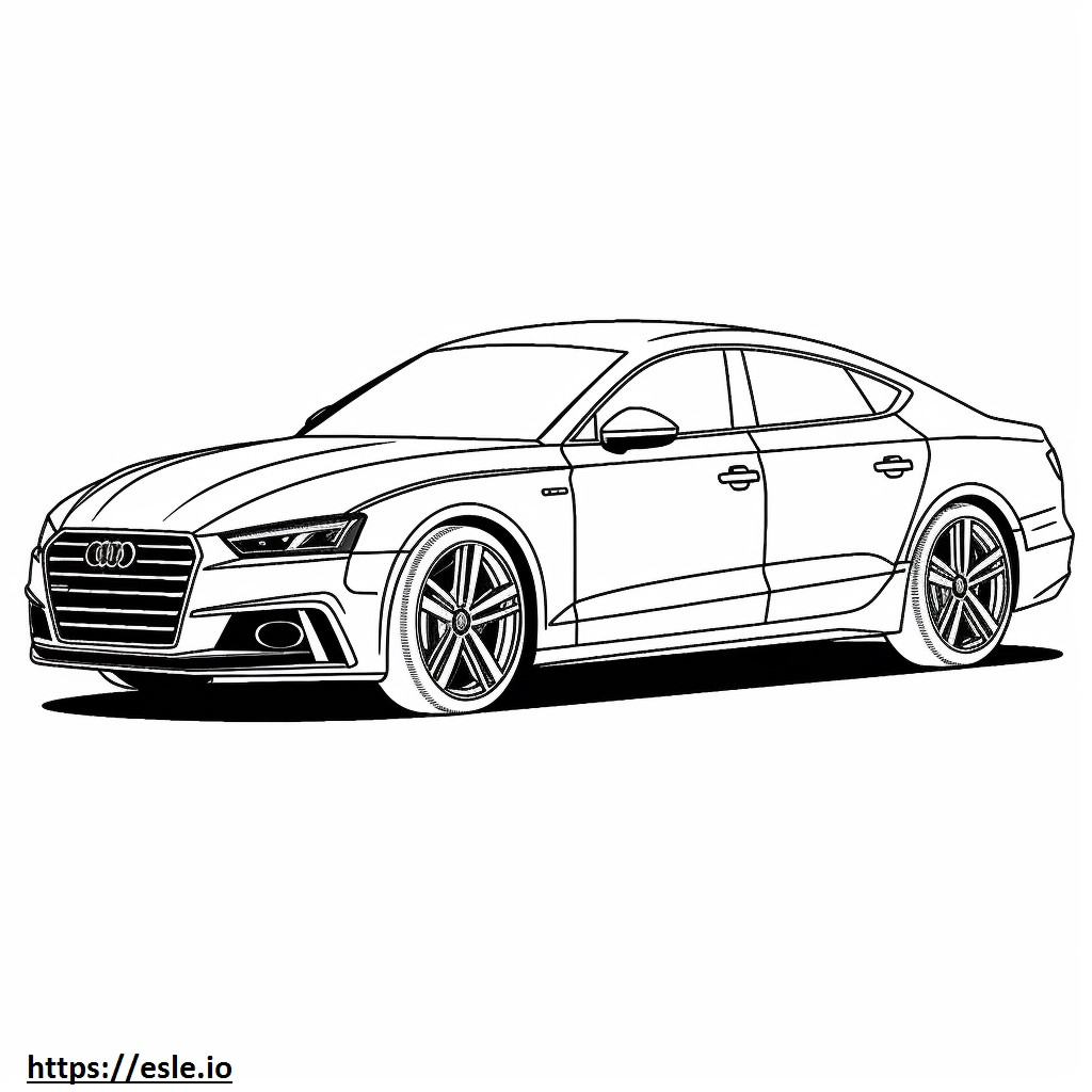 Audi S5 Sportback 2024 szinező