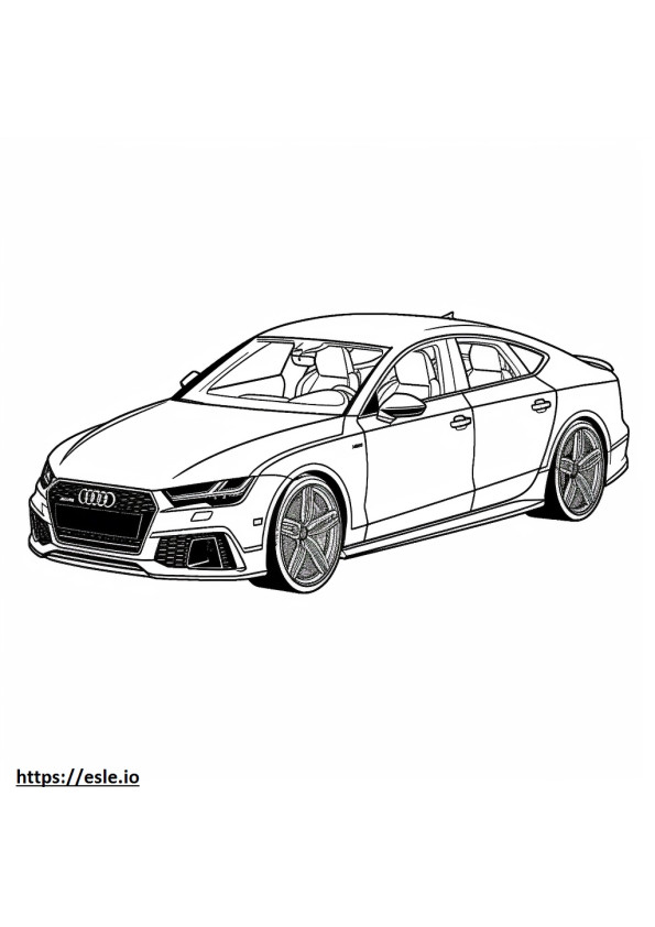 Audi RS7 2024 para colorir