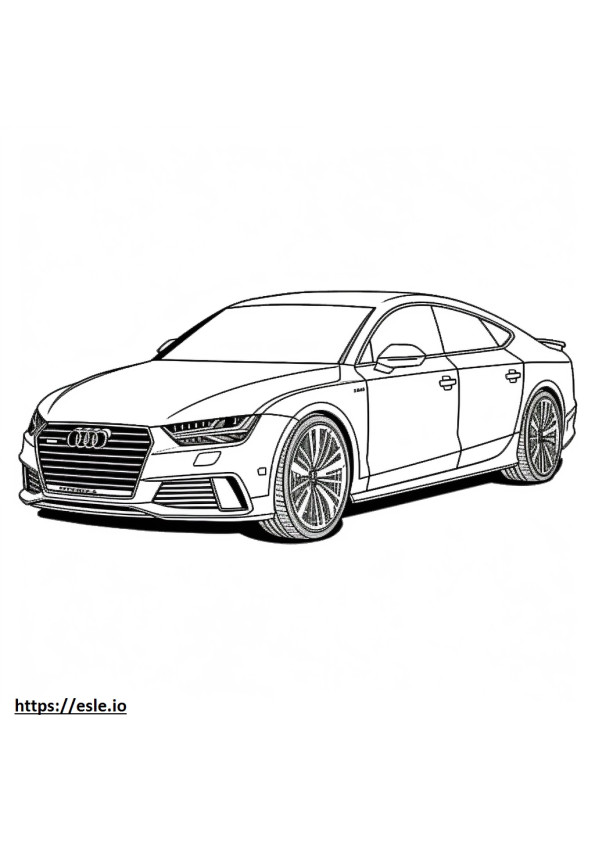 Audi RS 7 2024 szinező