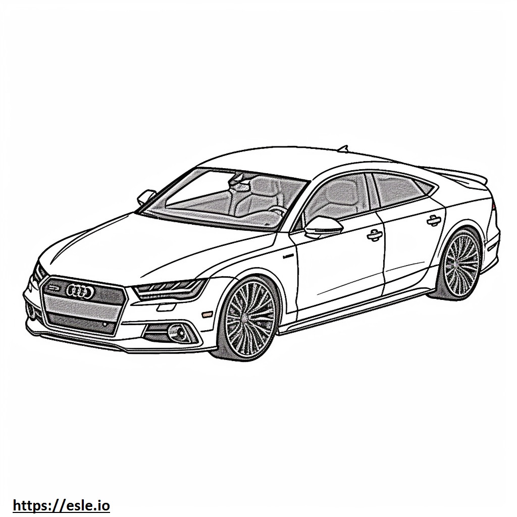 Audi RS7 2024 para colorear e imprimir
