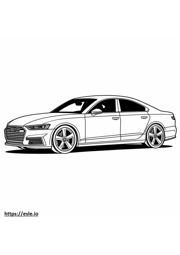 Audi S6 2024 ausmalbild