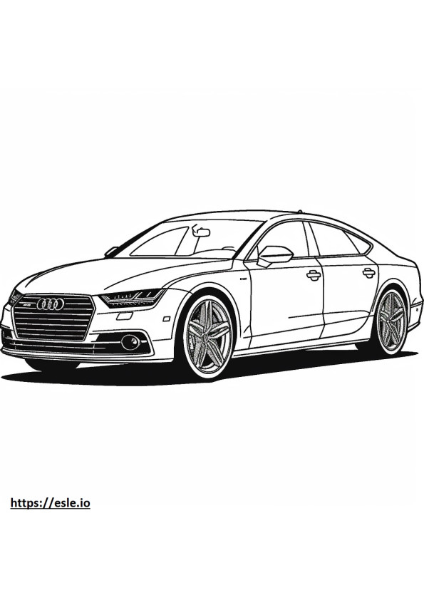 Audi S7 2024 coloring page