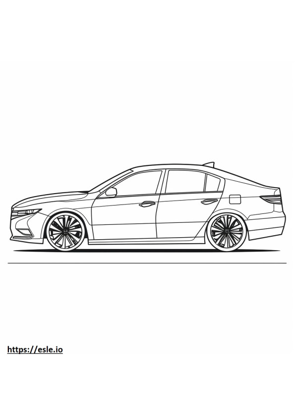 Honda Civic 4Dr 2024 coloring page