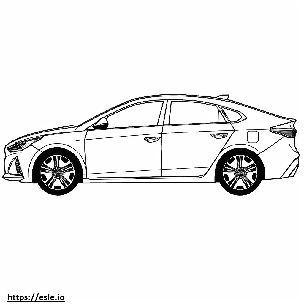 Hyundai Elantra 2024 coloring page