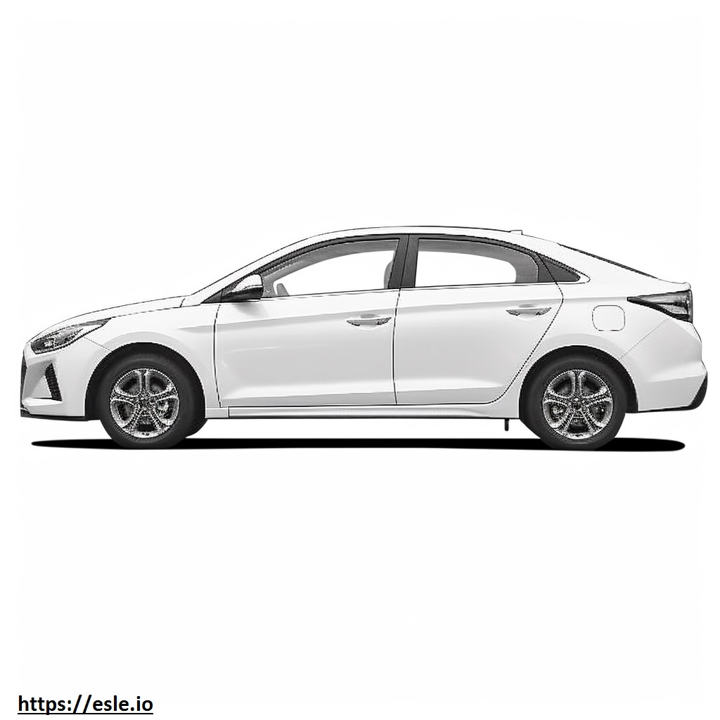 Coloriage Hyundai Elantra 2024 à imprimer