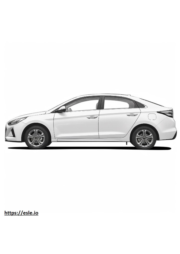 Hyundai Elantra 2024 para colorir