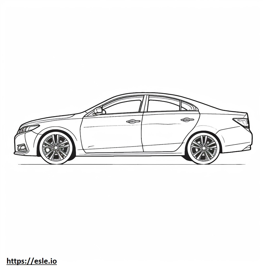 Nissan Altima 2024 coloring page