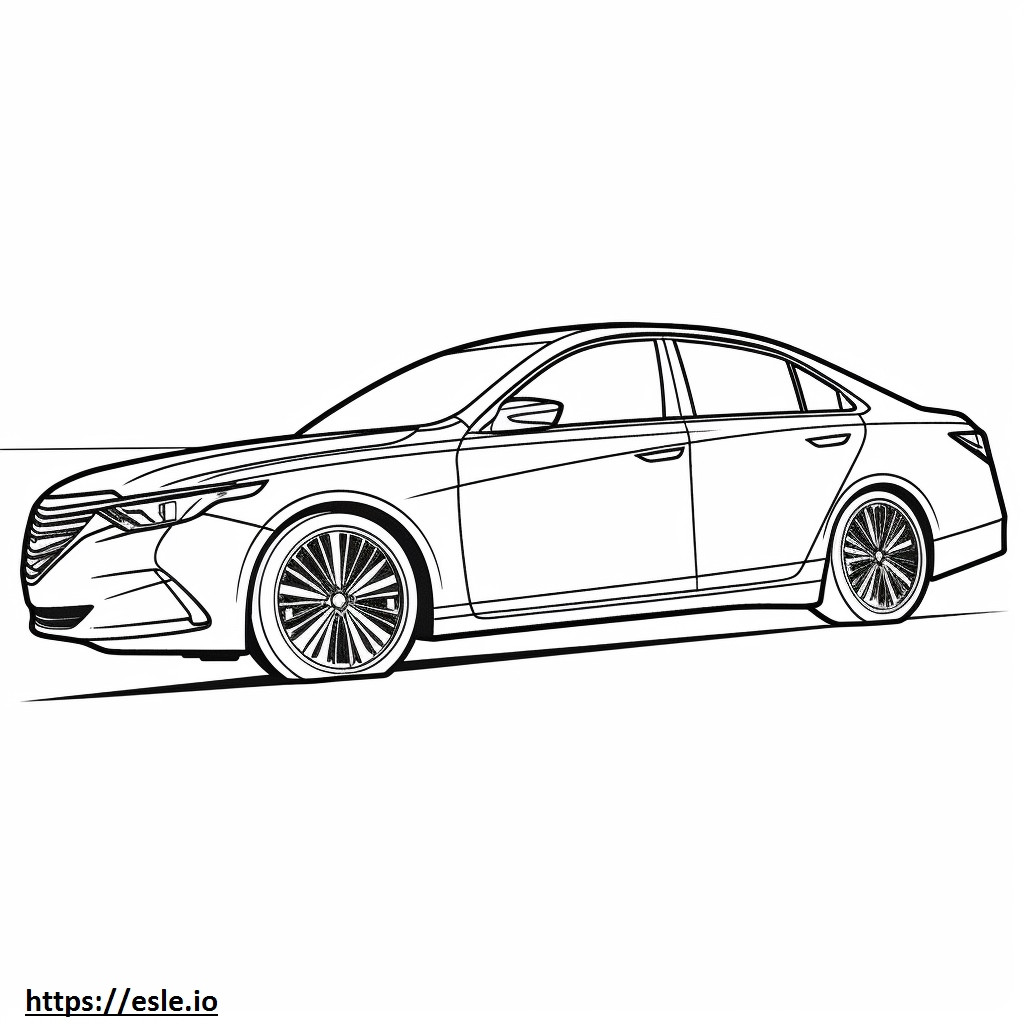 Toyota Camry 2024 coloring page