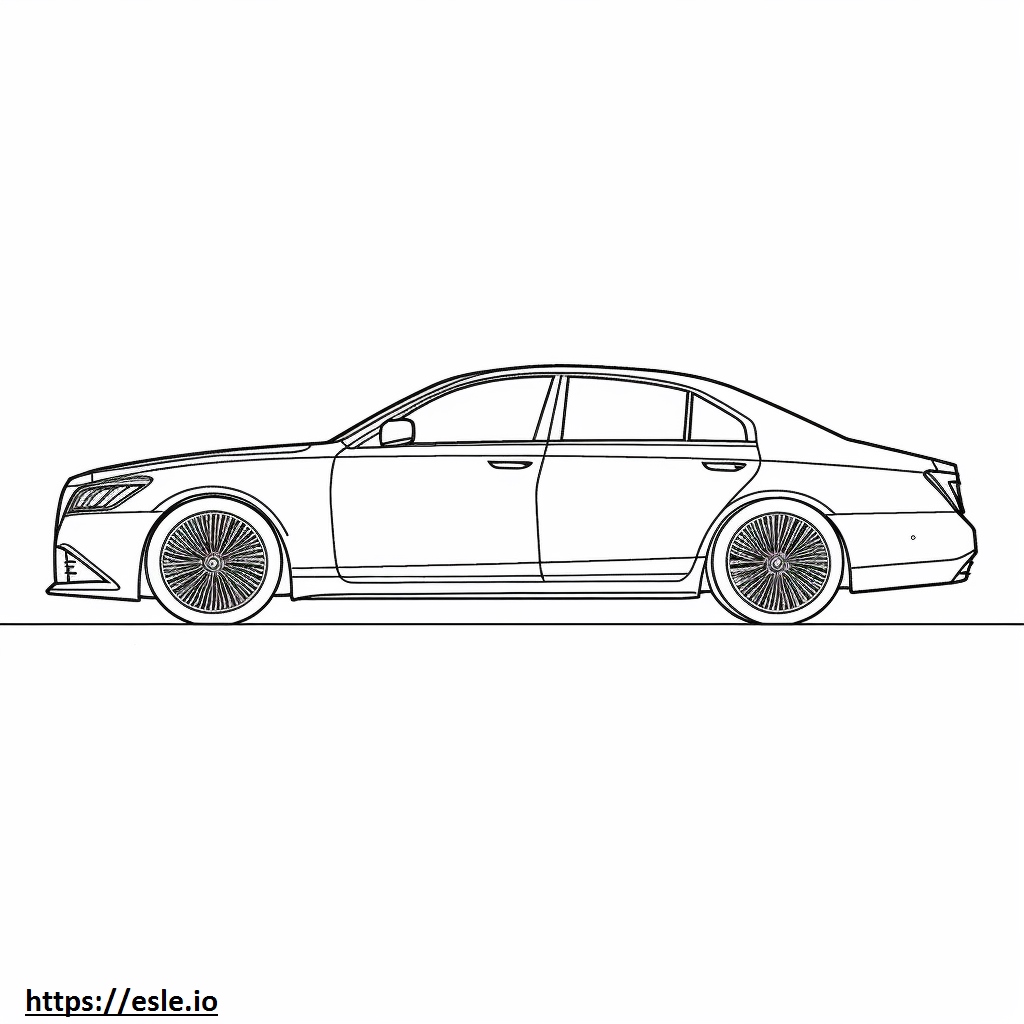Toyota Camry 2024 coloring page