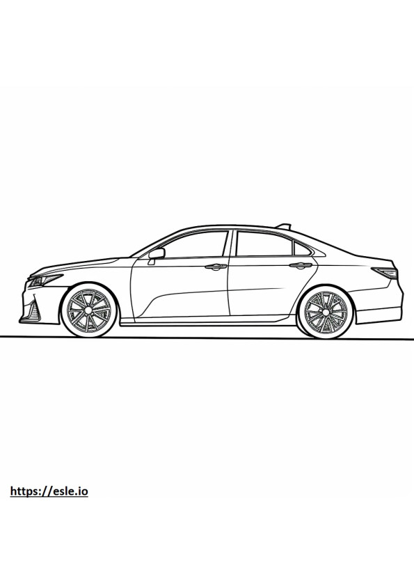 Toyota Camry TRD 2024 coloring page