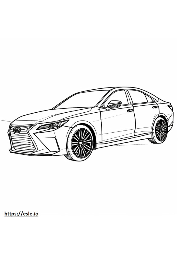 Toyota Camry TRD 2024 coloring page