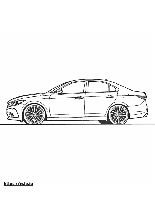 Toyota Camry XSE 2024 coloring page