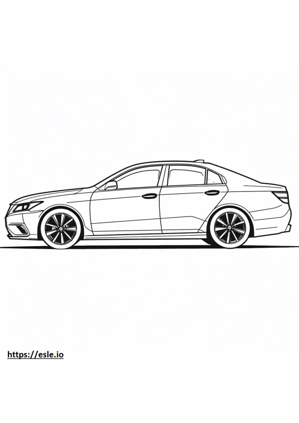 Toyota Camry XSE 2024 coloring page