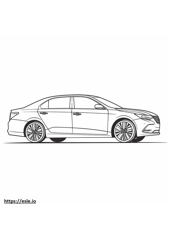 Toyota Camry Hybrid LE 2024 coloring page