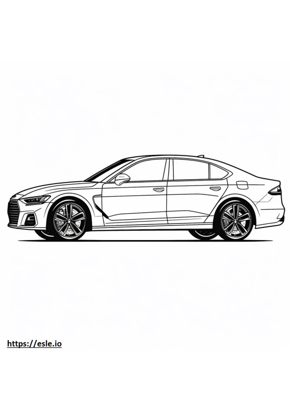 Audi A8 quattro 2024 kolorowanka