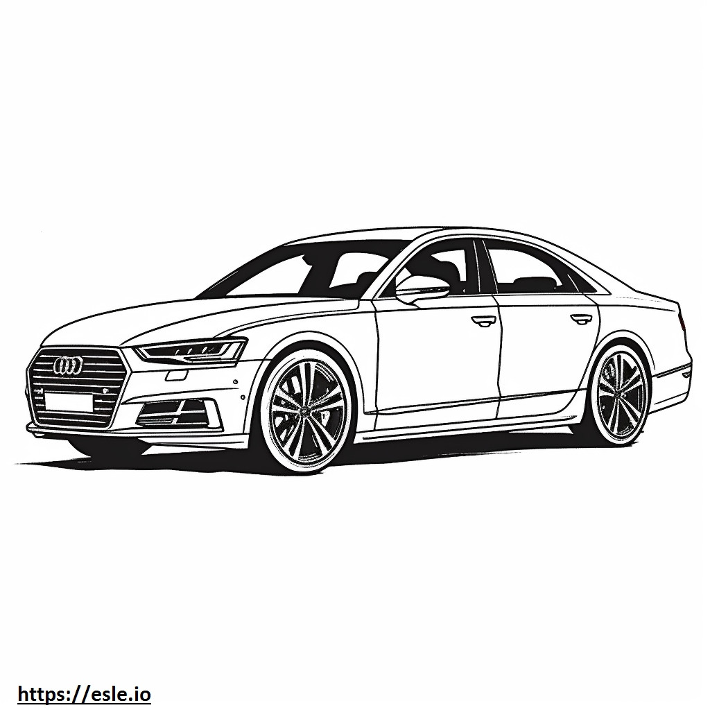Audi A8 quattro 2024 värityskuva