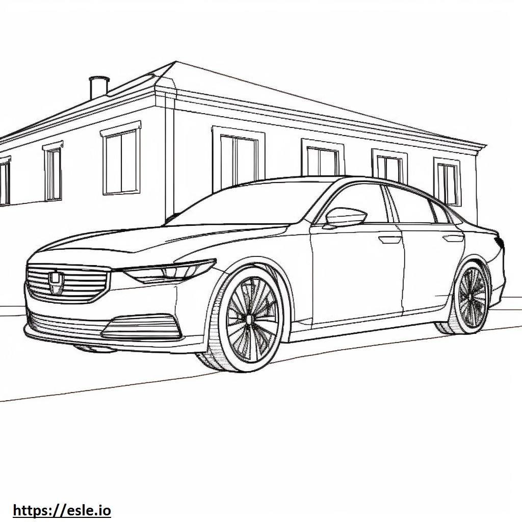 Honda Accord 2024 coloring page