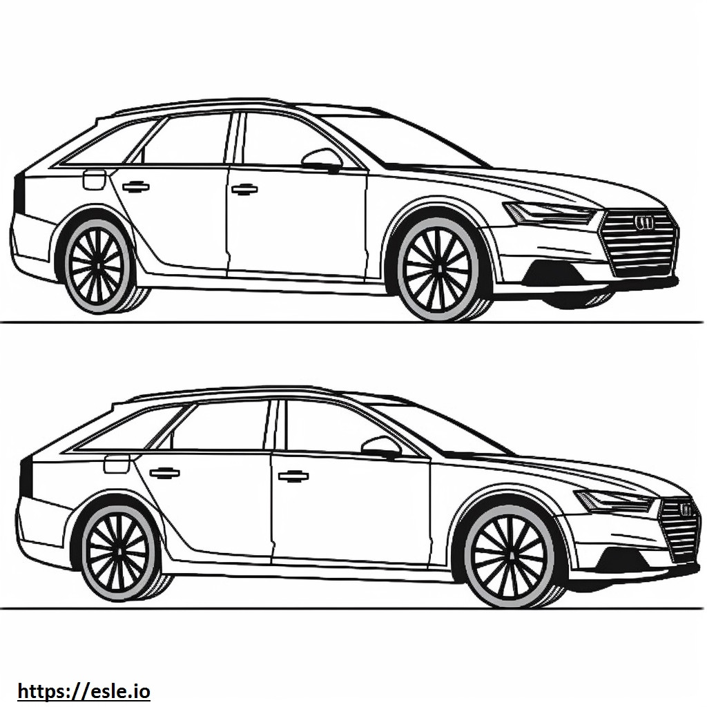 Audi A4 allroad quattro 2024 szinező
