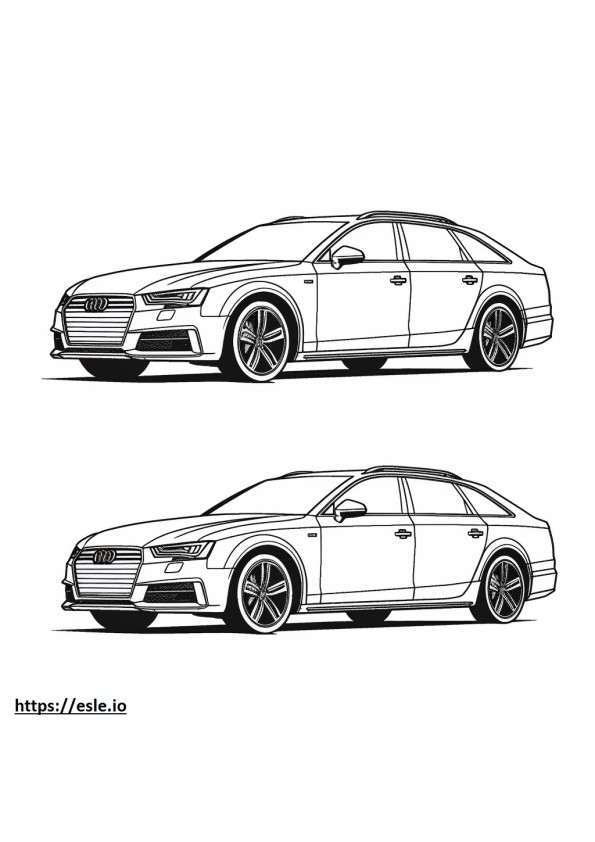 Audi A4 allroad quattro 2024 para colorir