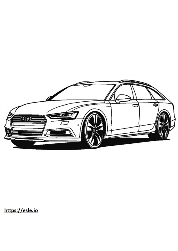 Audi A6 Allroad quattro 2024 para colorir