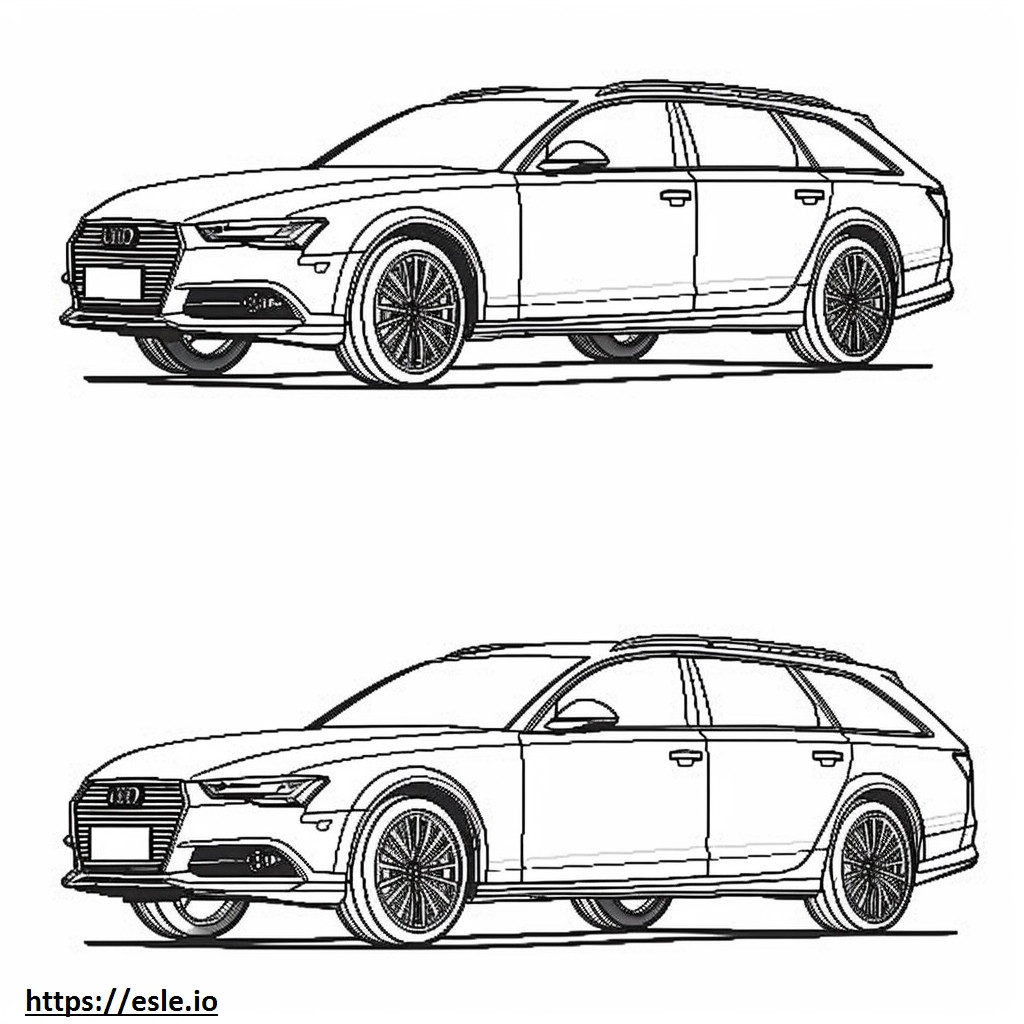 Audi A6 Allroad quattro 2024 kolorowanka