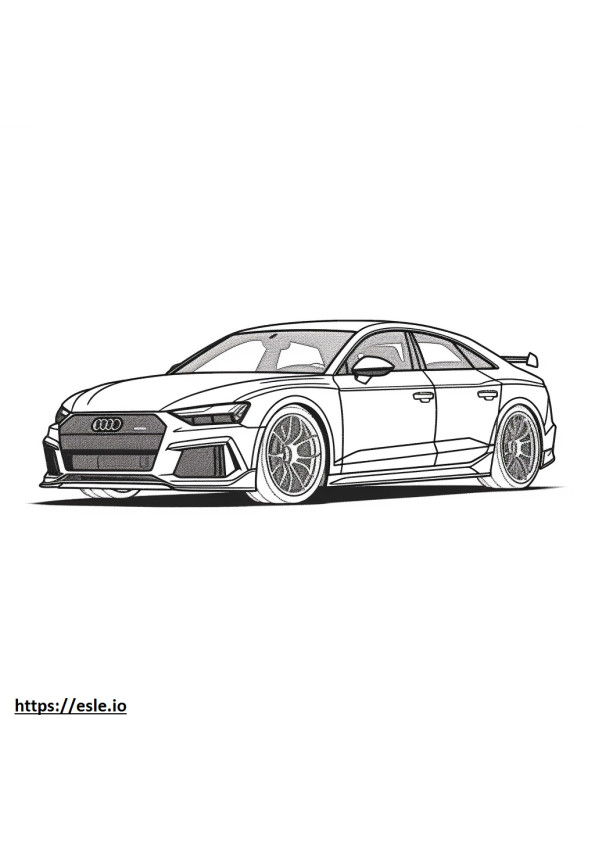 Audi RS 6 Avant 2024 coloring page