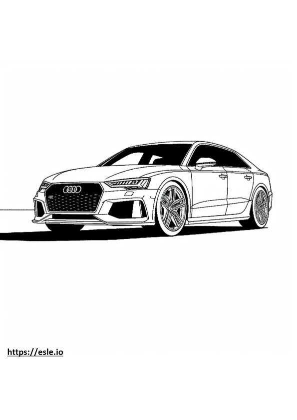 Audi RS 6 Avant 2024 para colorear e imprimir