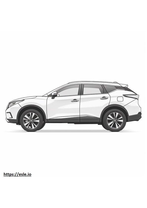 Nissan Murano FWD 2024 coloring page