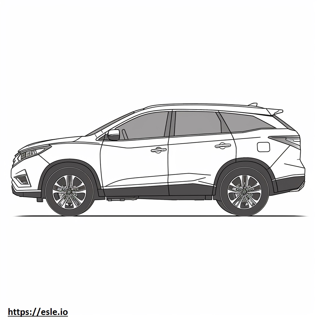 Nissan Murano FWD 2024 coloring page