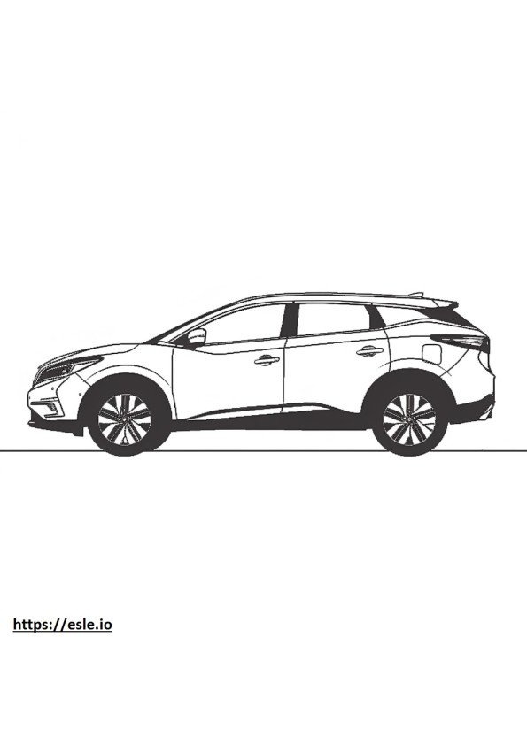 Nissan Murano AWD 2024 coloring page