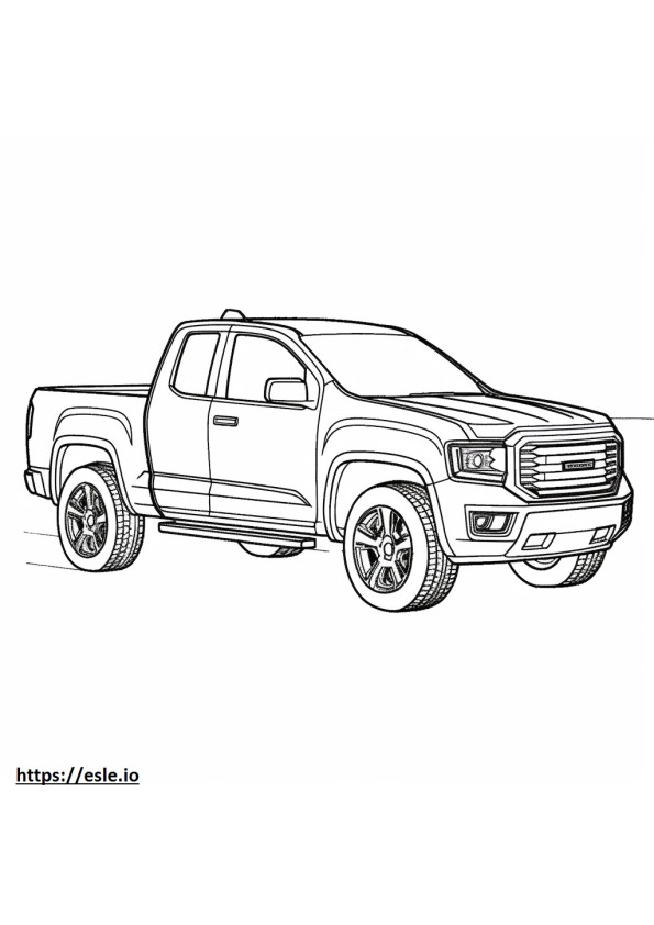 GMC Canyon 4WD 2024 coloring page