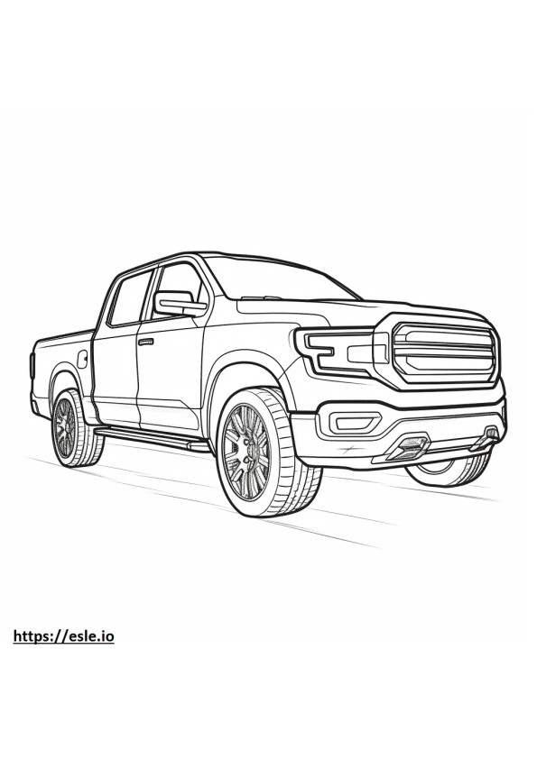 Nissan Titan 2WD 2024 coloring page