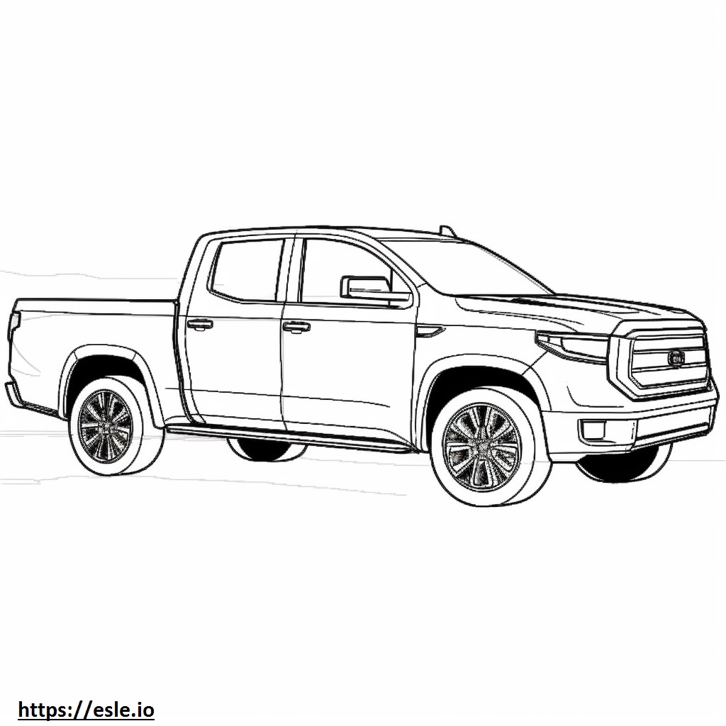 Toyota Tundra 2WD 2024 ausmalbild