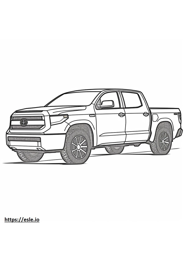 Toyota Tundra 2WD 2024 coloring page