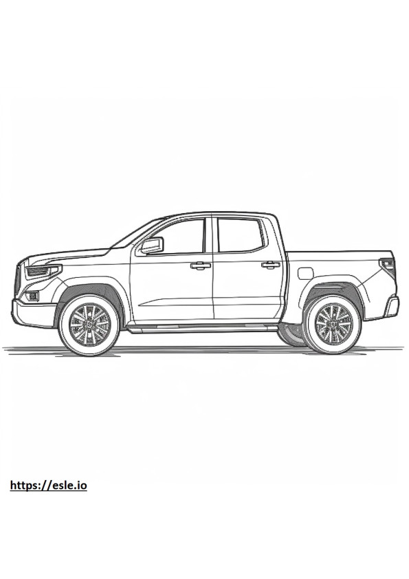 Toyota Tundra 2WD 2024 kolorowanka