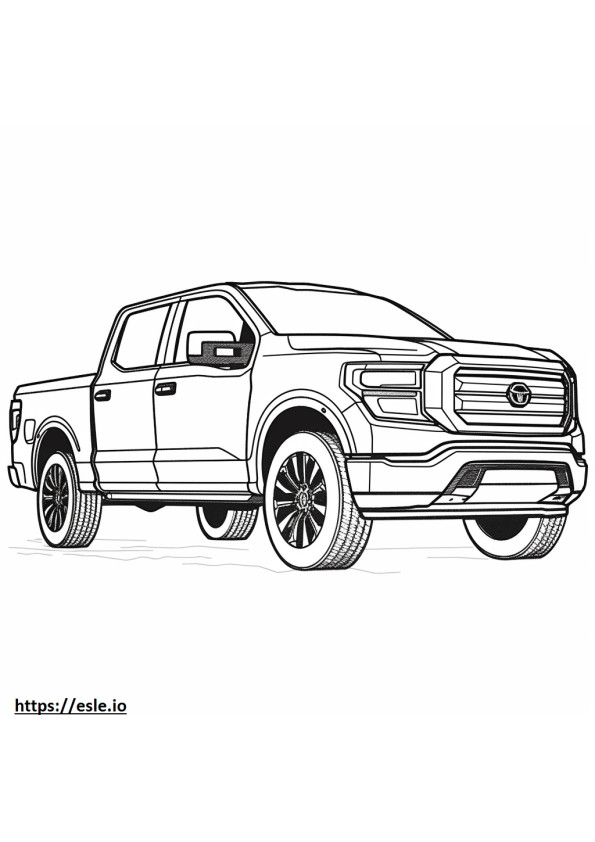 Nissan Titan 4WD 2024 coloring page