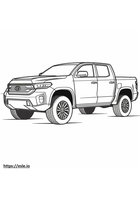 Toyota Tundra 4x4 2024 para colorear e imprimir