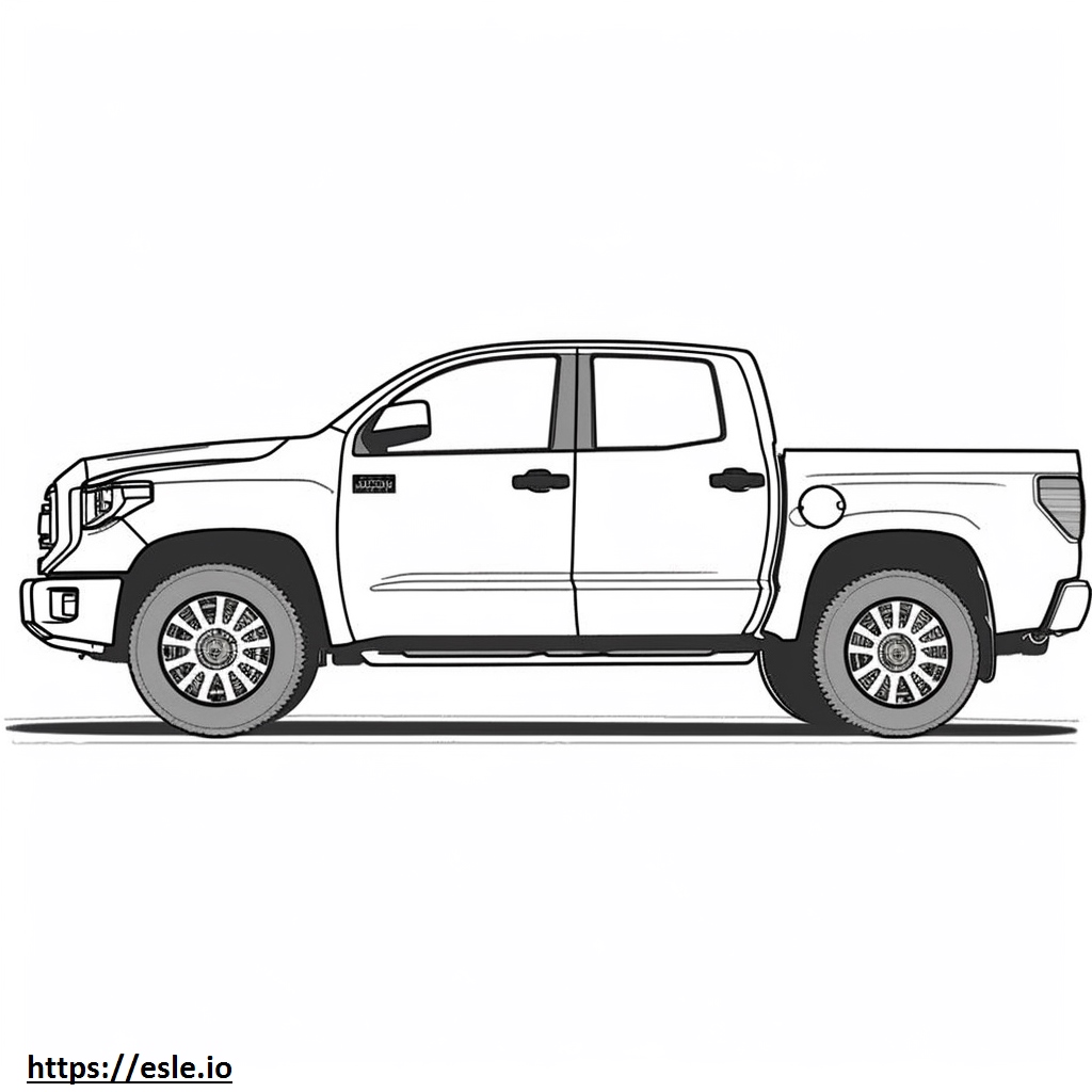 Toyota Tundra 4WD PRO 2024 coloring page