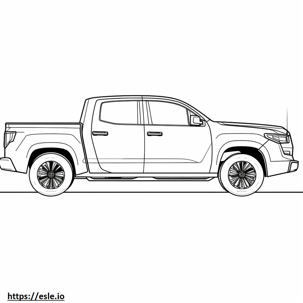 Toyota Tundra 4WD PRO 2024 para colorear e imprimir