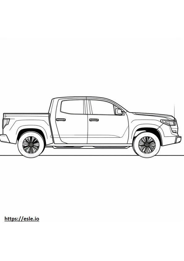Toyota Tundra 4WD PRO 2024 para colorear e imprimir