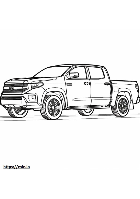 トヨタ タンドラ 4WD PRO 2024 ぬりえ - 塗り絵