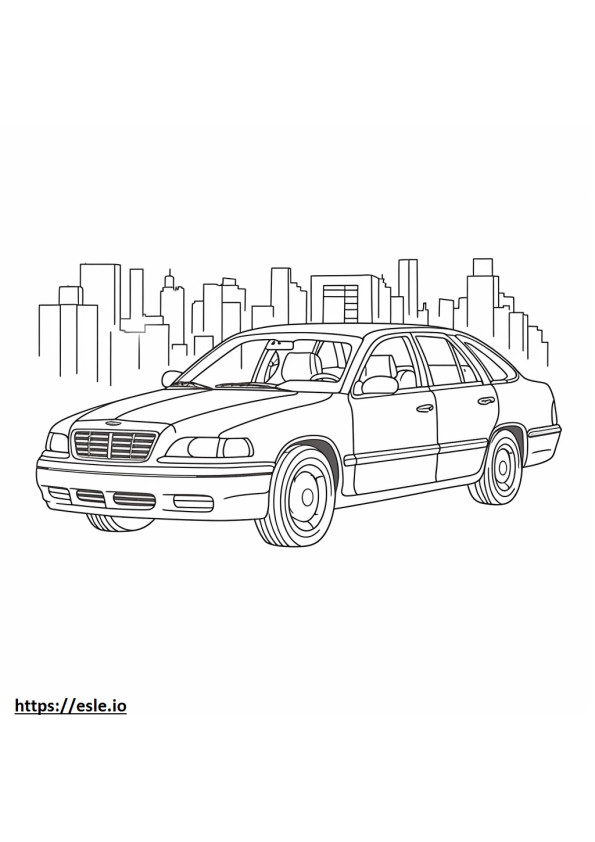 Chrysler Voyager 2024 coloring page
