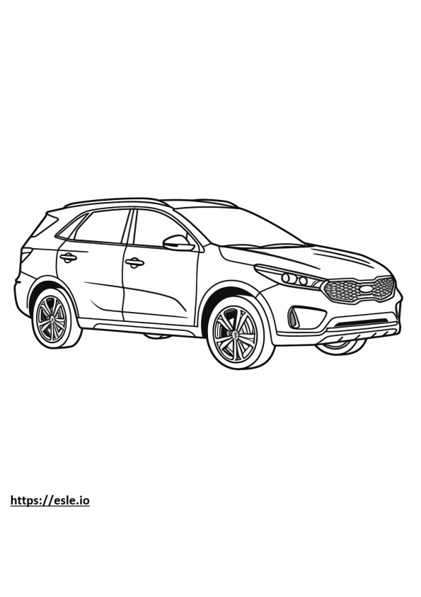 Kia Sorento Hybrid FWD 2024 coloring page