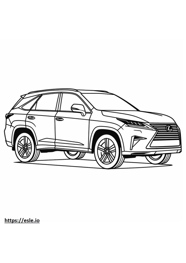 Lexus RX 350 2024 coloring page