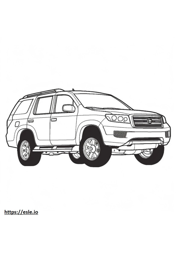 Nissan Pathfinder 2WD 2024 coloring page